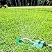 Planted Perfect OSCILLATING SPRINKLER SYSTEM - Garden Sprinklers Water Lawn and Yard Better Than Home Irrigation Systems - Fast, Even Sprayer Watering From Hose AND Saves Water