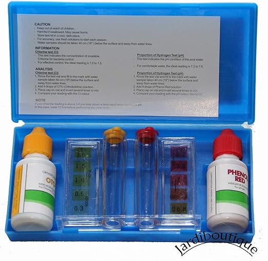 Kit Danalyse De Leau De Votre Piscine Teste Deau Piscine Jardiboutique