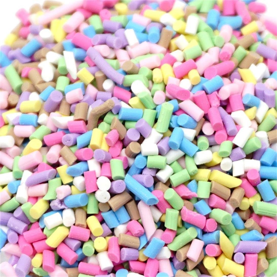 Jamicy Colorful Styrofoam Sugar Sprinkles Decorative Slime DIY Craft For Crunchy Slime (C)