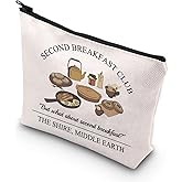 TSOTMO Movie Inspired Merch But What About Second Breakfast Club Zipper Pouch Makeup Bag (Second breakfast)