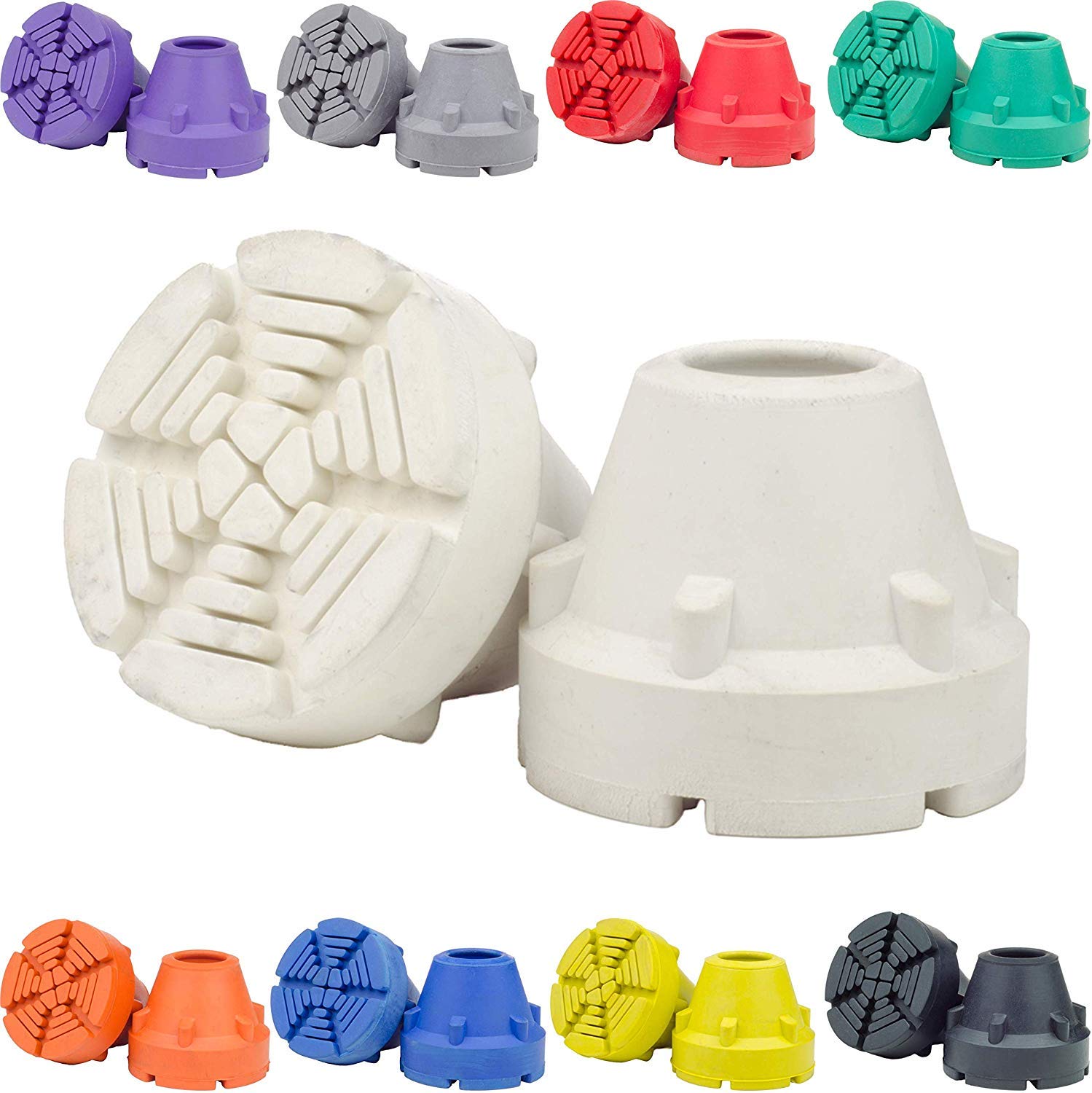 Buy SureTip White Crutch Tips & Cane Tip (Pair of 2) 1 Size Fits All