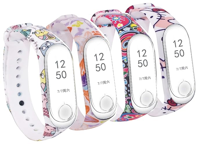 Amazon.com: Huamecl for Xiaomi Mi Band 3 Straps Bands,Soft ...
