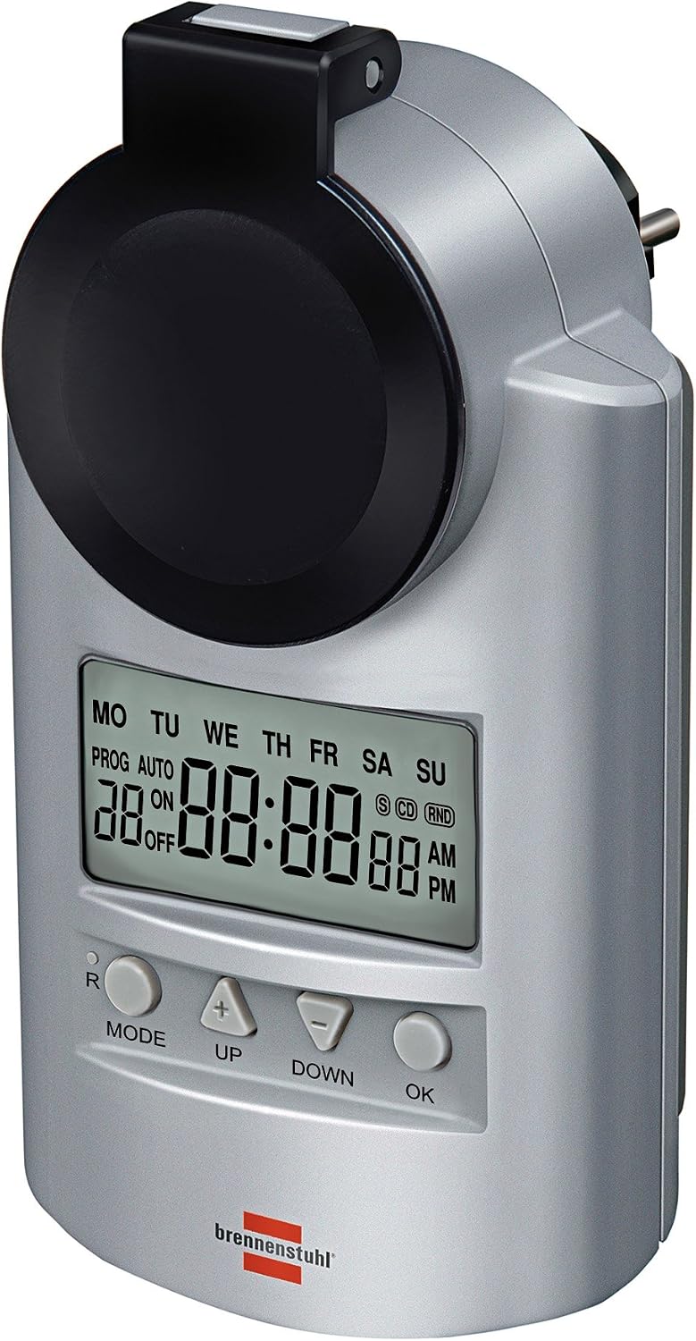 Brennenstuhl Primera-Line Digital Weekly Timer DT IP44, 1507490, Silver