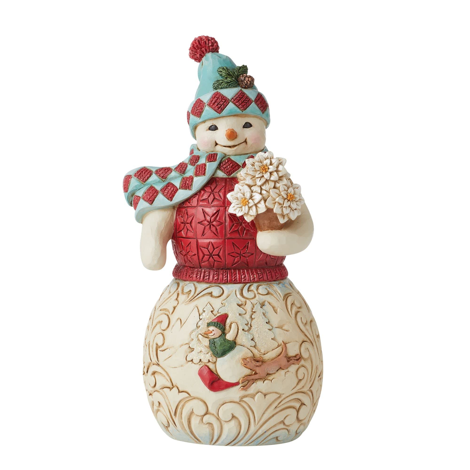 Horray for Snow Days"" Snowman Figurine - Heartwood Creek by Jim Shore