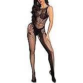 BatPrincess Sexy Lingerie Fishnet Bodystocking Exotic Mesh Bodysuit Lingerie One Piece rave outfits for women Clubwear Jumpsuit