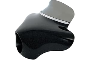 Memphis Shades MEP8541 Black/Smoke Windshield (Batwing Fairing Spoiler Batwing Fairing 6.5")