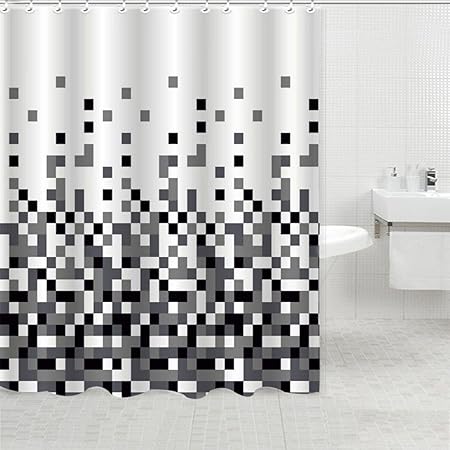 Jml Luxury Fabric Shower Curtains Waterproof Mildew Free