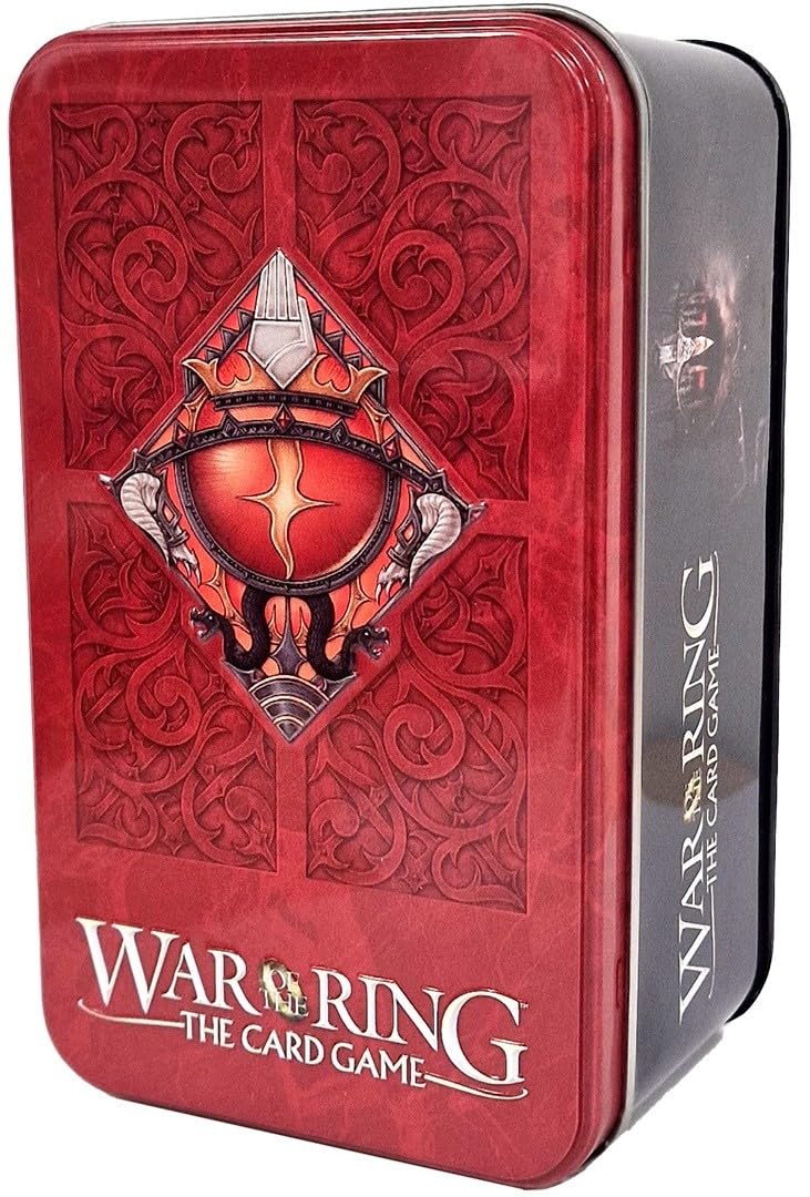 Ares Games War of The Ring: Card Box and Sleeves (Shadow Edition), Red