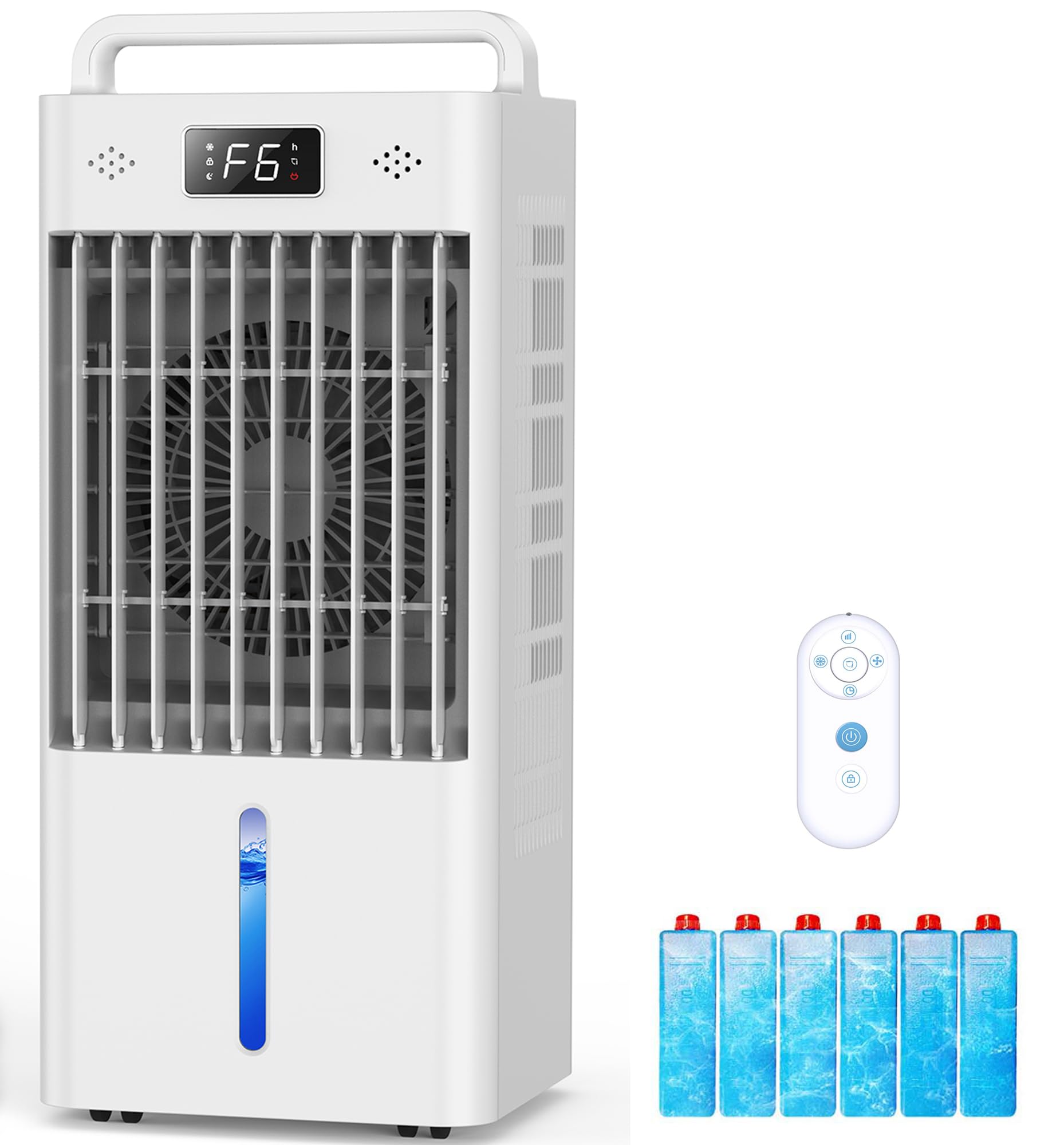 Photo 1 of WICOLO Portable Air Conditioners, 3-IN-1 Swamp Cooler, Evaporative Air Cooler,Remote & Touch Control, 90°+90° Oscillation,LED Screen, Air Coolong Fan for Outdoor Indoor