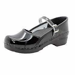 Bjork Women's Marcella Mary-Jane Leather Clogs