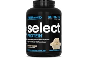PEScience Select Low Carb Protein Powder, Gourmet Vanilla, 55 Serving, Keto Friendly and Gluten Free