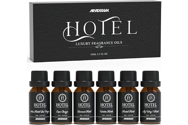 ARVIDSSON Hotel Diffuser Oil Gift Set - Inspired by 5-Star Hotels - Luxury Hotel Essential Oils for Diffuser and Crafting - M