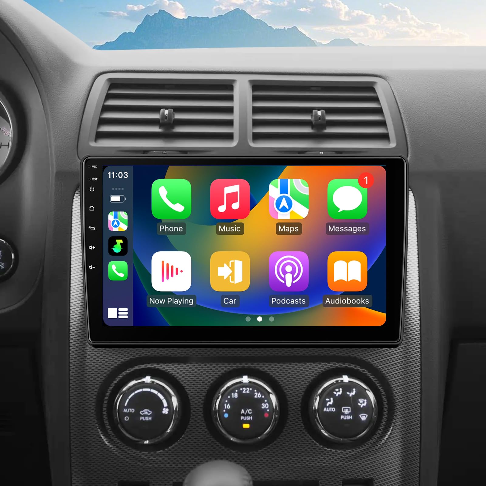Photo 1 of Car Radio for Dodge Challenger & Dodge Avenger 2008-2014 Stereo Replacement Upgrade 10 inch 4+32GB Touch Screen Wireless CarPlay & Android Auto Head Unit GPS Navigation Bluetooth WiFi DSP SWC FM/AM