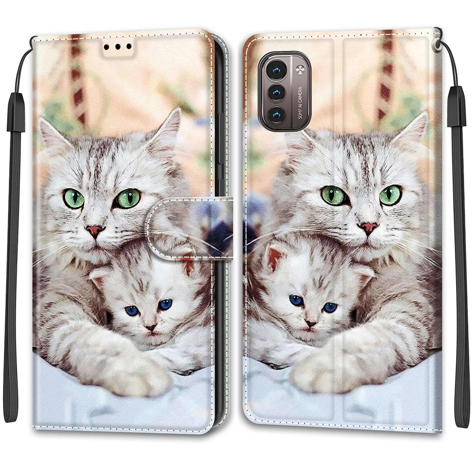 TOMYOU for Nokia G11 / Nokia G21 Phone Premium Pattern Leather Folio Cover, Magnetic Closure Protective Book Design Wallet Flip with Card Slots Kickstand for Nokia G11 / Nokia G21 Case