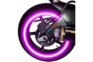 customTAYLOR33 New Special Edition Purple High Intensity Grade Reflective Copyrighted Safety Rim Tapes, 17" (Rim Size for Most SportsBikes)