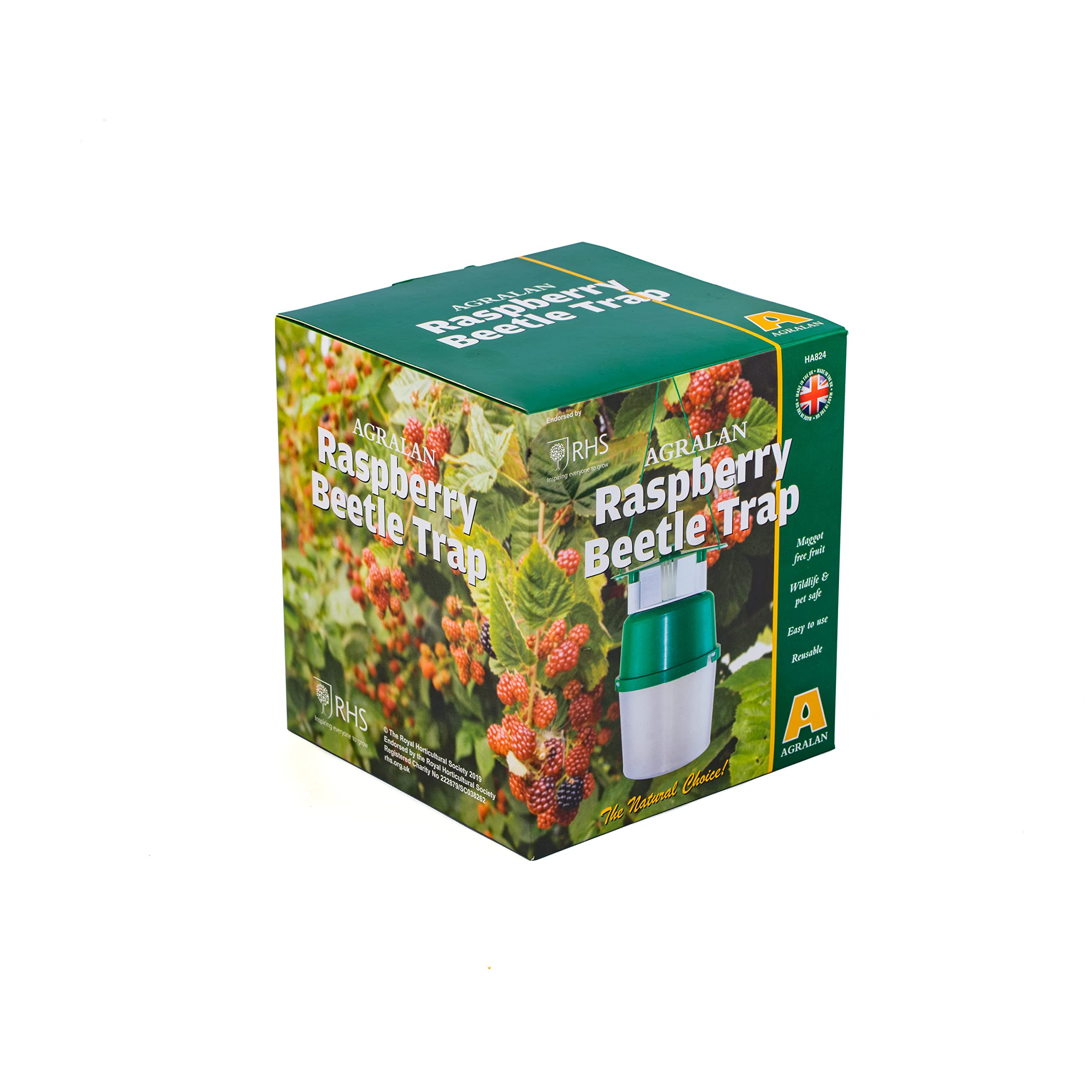 Agralan RHS Approved Natural Pheromone Lure Traps & Refills | Codling Moth | Plum Moth | Box Tree Moth | Chafer Beetle | Raspberry Beetle Control (Raspberry Beetle Trap)