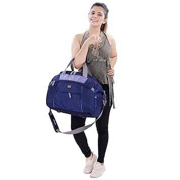 Alfisha Air Bag Waterproof Polyester Lightweight 40 L Luggage Travel Duffel Bag-New Arrival- Navy Blue
