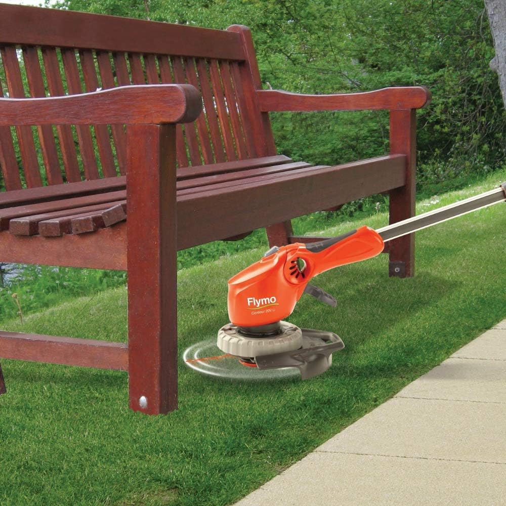 flymo contour cordless 20v li grass trimmer