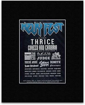 Hevy Fest 2015 Thrice Coheed And Cambria Ignite Mini Poster 28x21cm Amazon Ca Home Kitchen