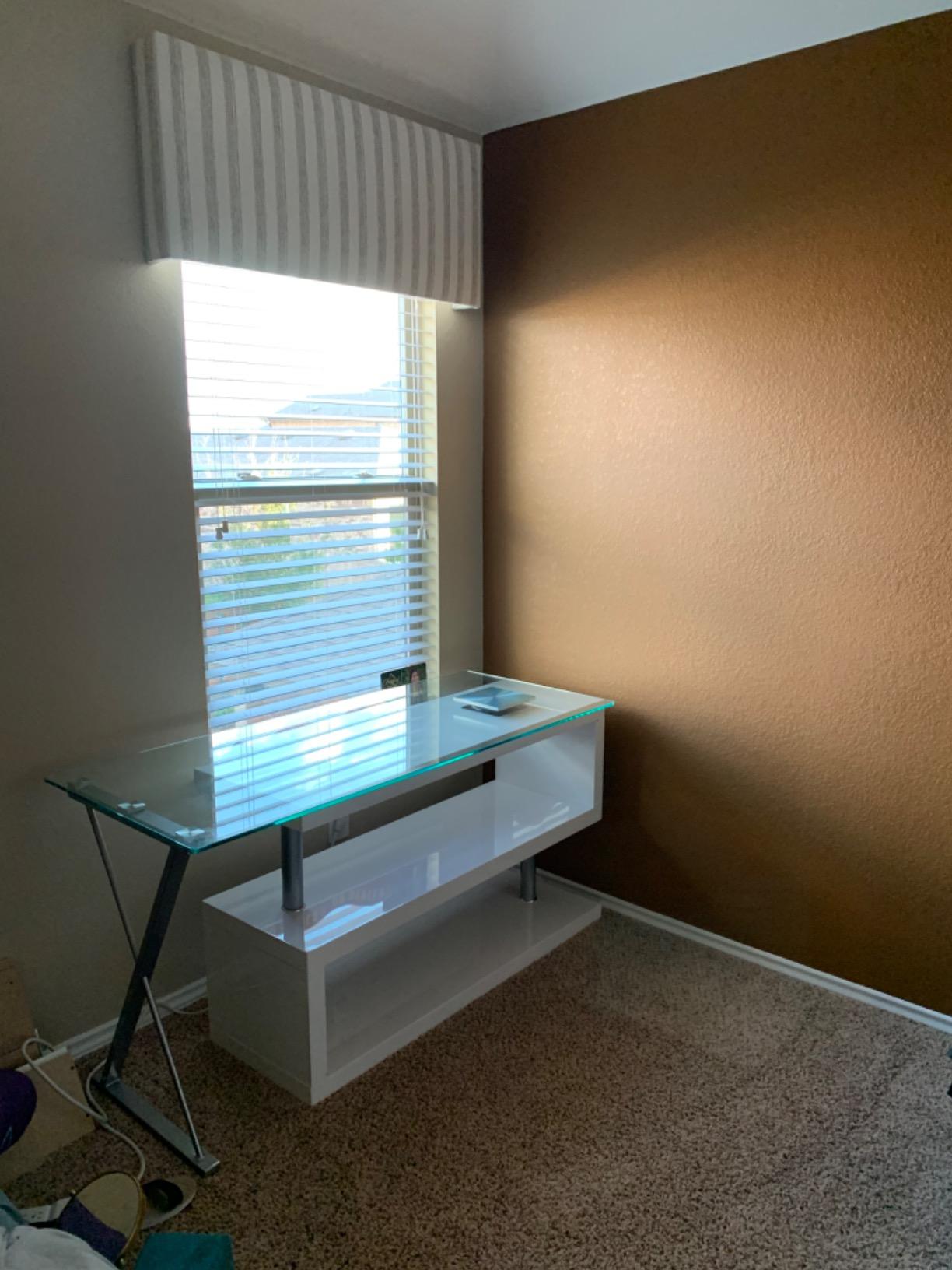 48/mo Finance Acme Buck Office Desk, Clear Glass & Black Buy Now