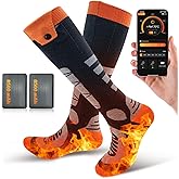 Heated Socks for Men Women, Electric Socks with APP Control, Heated Hunting Socks Rechargeable Foot Warmer for Outdoor Skiing, Winter Camping, Hiking