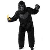 Spooktacular Creations Halloween Gorilla Costume, Adult Men Ape Costume for Halloween Party
