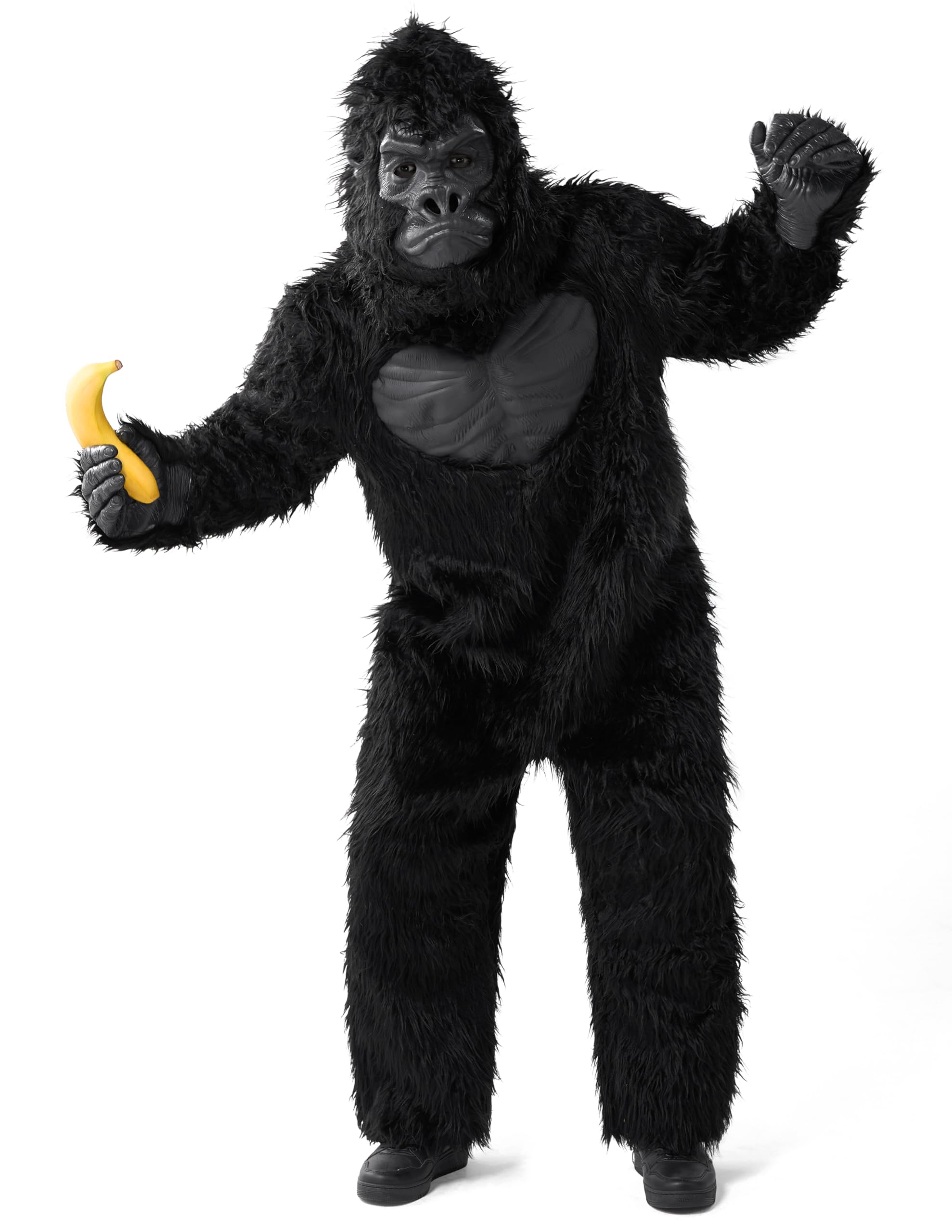 Photo 1 of ***MISSING MASK*** Spooktacular Creations Halloween Gorilla Costume, Adult Men Ape Costume for Halloween Dress Up Cosplay Themed Party (Large)
