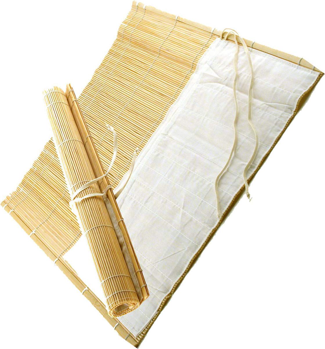 Frisk Bamboo Brush Roll with Cloth Pockets