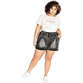 City Chic Womens Short Soft Denim