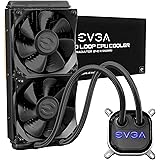 EVGA CLC 240mm, All-In-1 RGB LED CPU Liquid Cooler, 2x FX12 120mm PWM Fans, Intel, AMD, 5 Year Warranty, 400-HY-CL24-V1