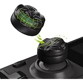 PlayVital Thumb Grips for Steam Deck LCD &amp; OLED (4-Pack), Thumb Cushion Caps with Anti-Slip Texture, Height-Boost Joystick Cover for Steam Deck Accessories - Raindrop Texture Black