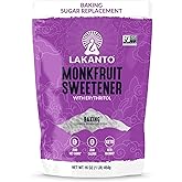 Lakanto Baking Monk Fruit Sweetener with Erythritol - Baking Sugar Substitute, Zero Calorie, Keto Diet Friendly, Zero Net Car