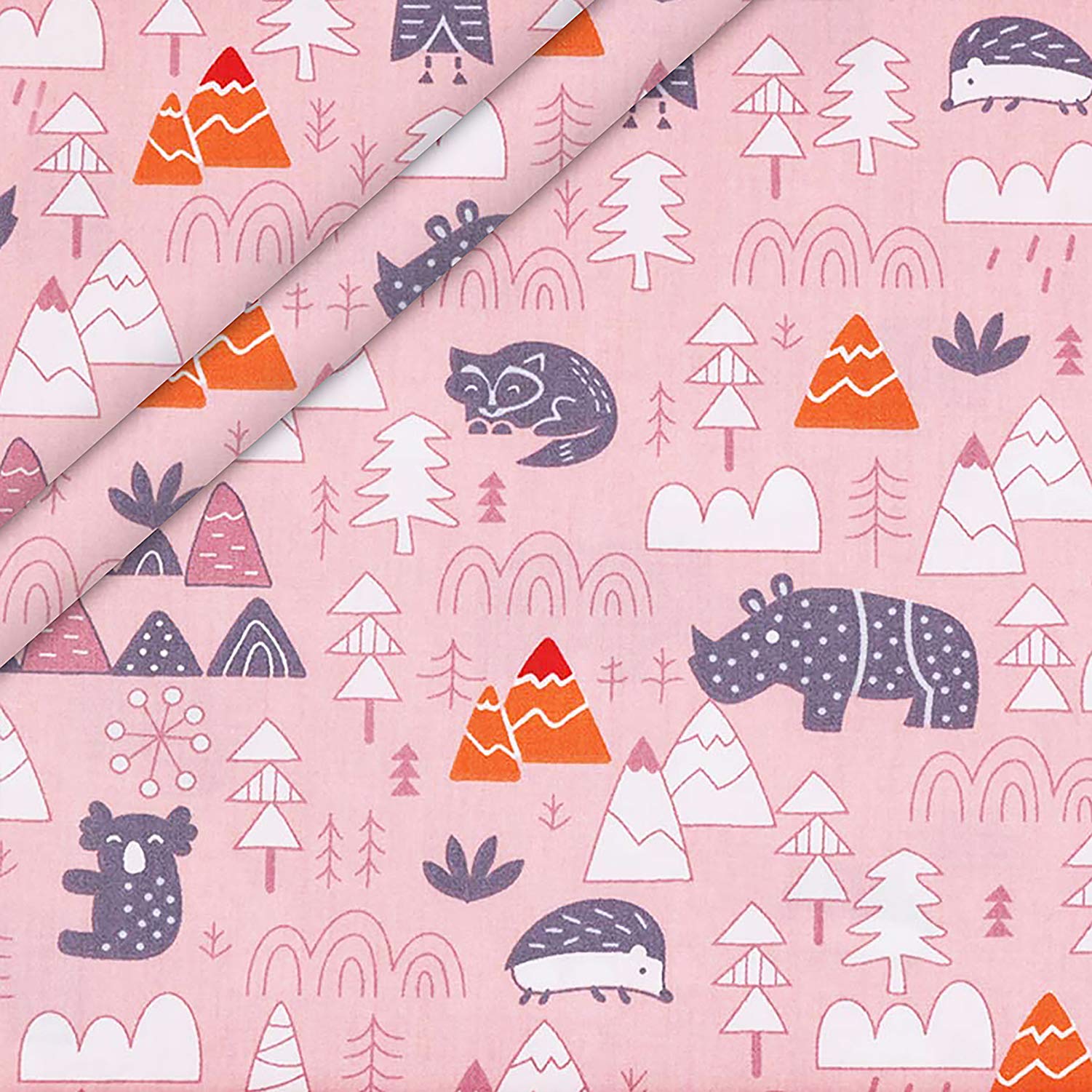 Aubliss 8pcs Fat Quarter Fabric Bundles 100% Cotton 19.6'' x 19.6''(50cm x 50cm) Quilting Cotton Craft Fabric Pre-Cut Squares Sheets for Patchwork Sewing Quilting Crafting(Forest)