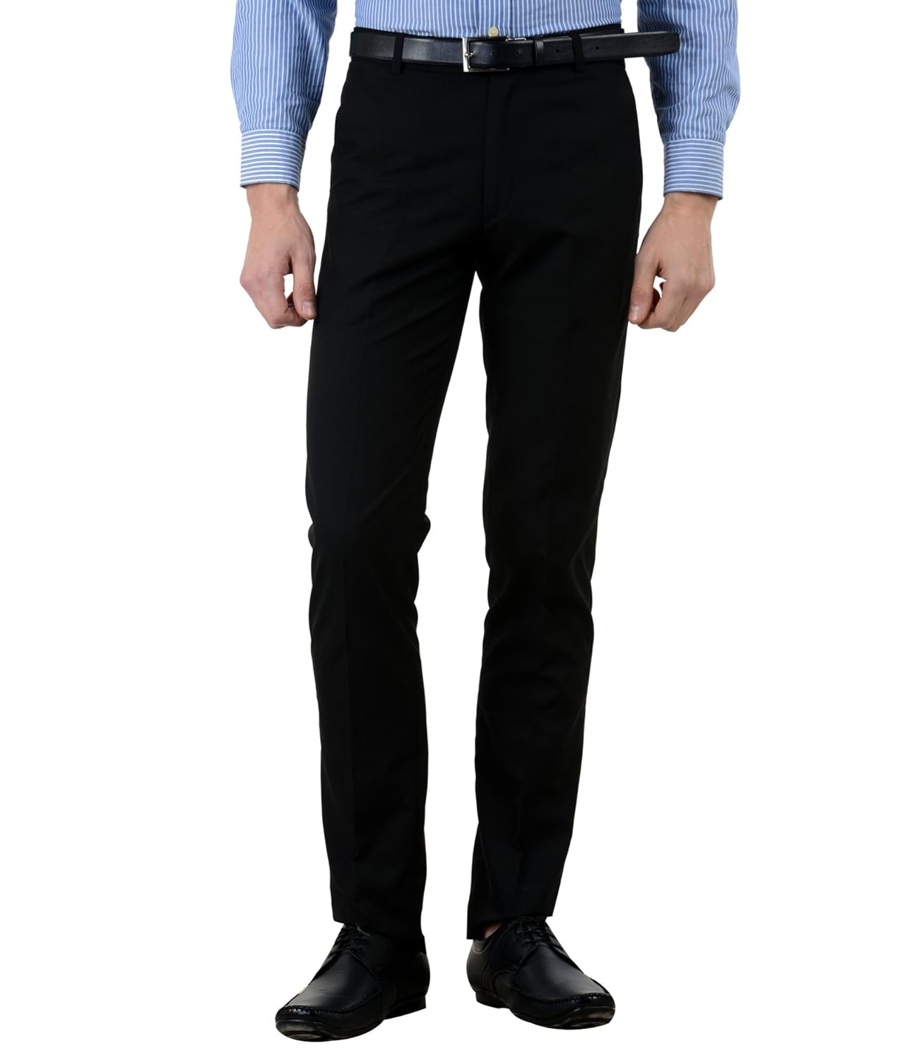 american-elm poly cotton slim fit formal trouser for men