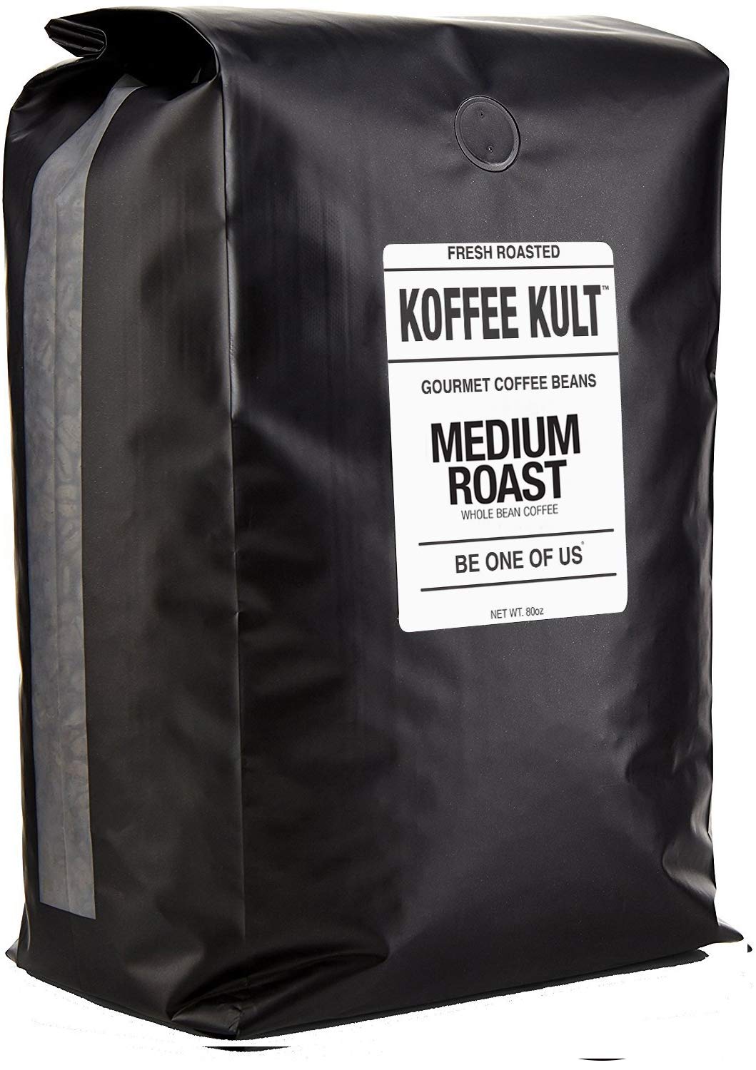 Koffee Kult - Medium Roast Coffee Beans - 100% Gourmet Arabica Coffee Small Batch Artisan Roasted, Whole Bean, 80oz Packaging May Vary
