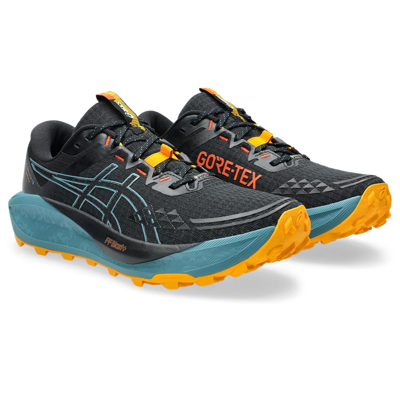 ASICS Men's Gel-Trabuco 13 GTX Trainers, Black Atlantis Blue, 50.5 EU Image