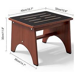 One Step Stool for Adults Seniors with Non-Slip