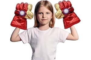 Kiapeak Superhero Gloves Cosplay, Costumes Gloves, Boxing Gloves,Superhero Toys Big Soft Plush Gloves Pair for Boys, Birthday,Gift