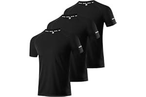 Boyzn 1 or 3 Pack Men's Workout Running Shirts, Dry Fit Moisture Wicking T-Shirts, Sports Gym Athletic Short Sleeve Shirts
