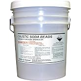 Quality Chemical Sodium Hydroxide (Caustic Soda Beads) - 40 lb Pail (Pack of 1)