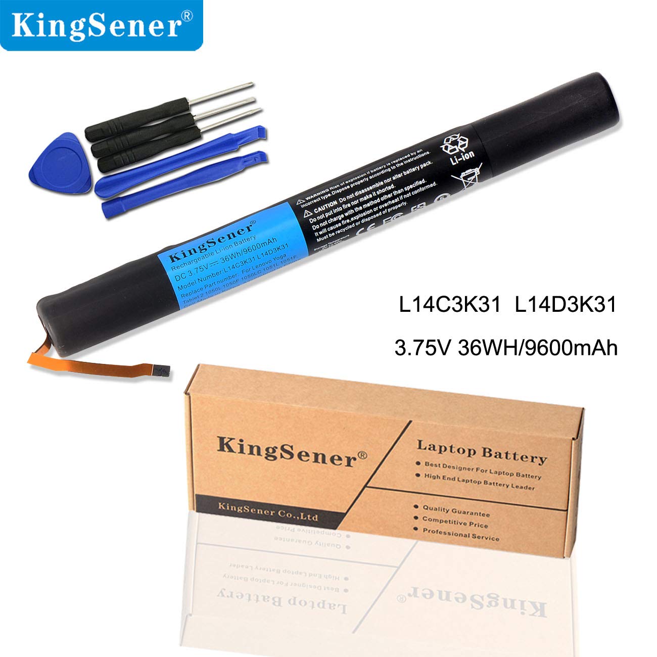 KingSener L14C3K31 - Batería para Lenovo Yoga Tablet 2 1050L ...