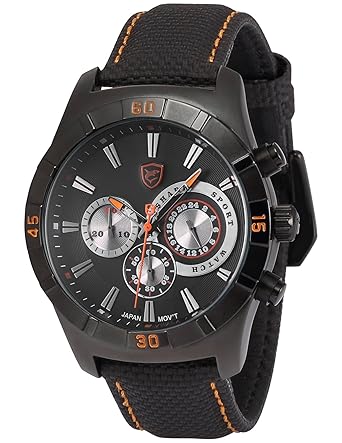 Mens SH286 Quartz Nylon Band Chronograph Sport Watch