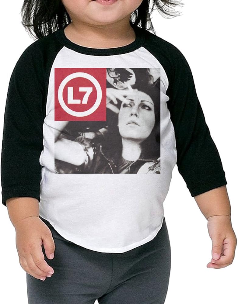 Toddler L7 The Beauty Process Geek 100% Cotton 3/4 Sleeve Athletic Baseball Raglan Tee Shirts