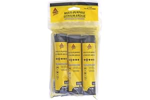 AGS COMPANY AUTOMOTIVE SOLUTIONS AGS Company Multi-Purpose Lithium Grease - Superior Oil-Based Lubrication for Automotive & More, 3 oz Cartridge, Pack of 3 - Ensure Smooth Operation & Longevity of Your Machinery