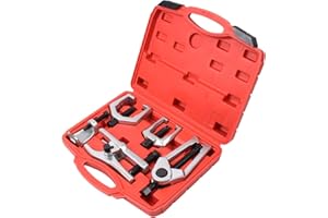 Handor Ball Joint Separator, 5-in-1 Mechanic Tools, Pitman Arm Puller, Tie Rod End Removal Tool Set for Front End Service, Splitter Removal Kit