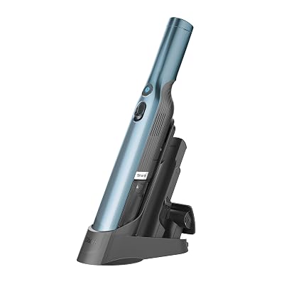 Shark WV201BLBRN WANDVAC Cordless Hand Vac, Lightweight and Portable at 1.4 lbs. with Powerful Suction, Charging Dock, One-Touch Empty for Car & Home, Cove Blue