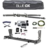 TrendsAuto Blue Ox Alpha Tow Bar &amp; Baseplate Combo with Taillight Diode Kit | Fits 2020-2026 Gladiator | Compatible with 2" Receiver Hitch | BX1145 BX7390 BX88440 BX8848 BRK2022