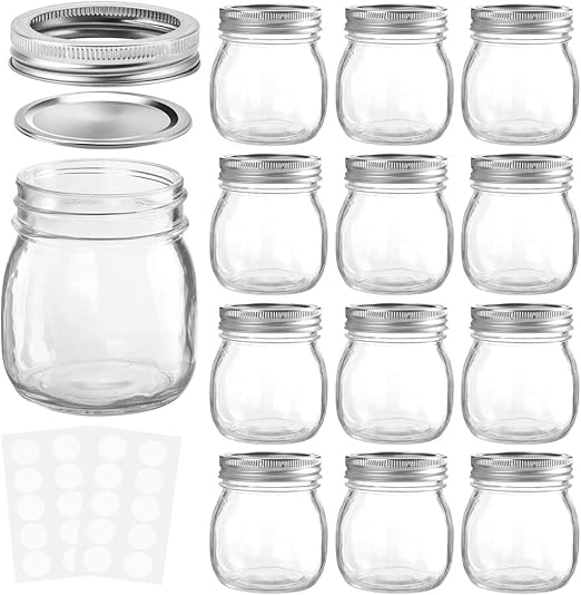 Amazon Com Kamota Mason Jars 10 Oz With Regular Lids And Bands