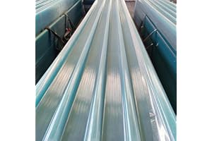 NESLIN Clear Roof Sheet, FRP Daylighting Panels,Building Roof Cladding, 2mm Fiberglass Daylighting Panels for Carport Greenho