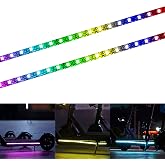 YHGSEE Electric Scooter LED Strip Light, Night Cycling Colorful Lamp Waterproof Safety Skateboard Accessories for Xiaomi M365/pro, for Outdoor Ninebot/Mercane Wide Wheel 50cm